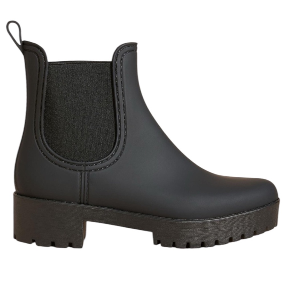 JEFFREY CAMPBELL Cloudy Rain Booties In Black